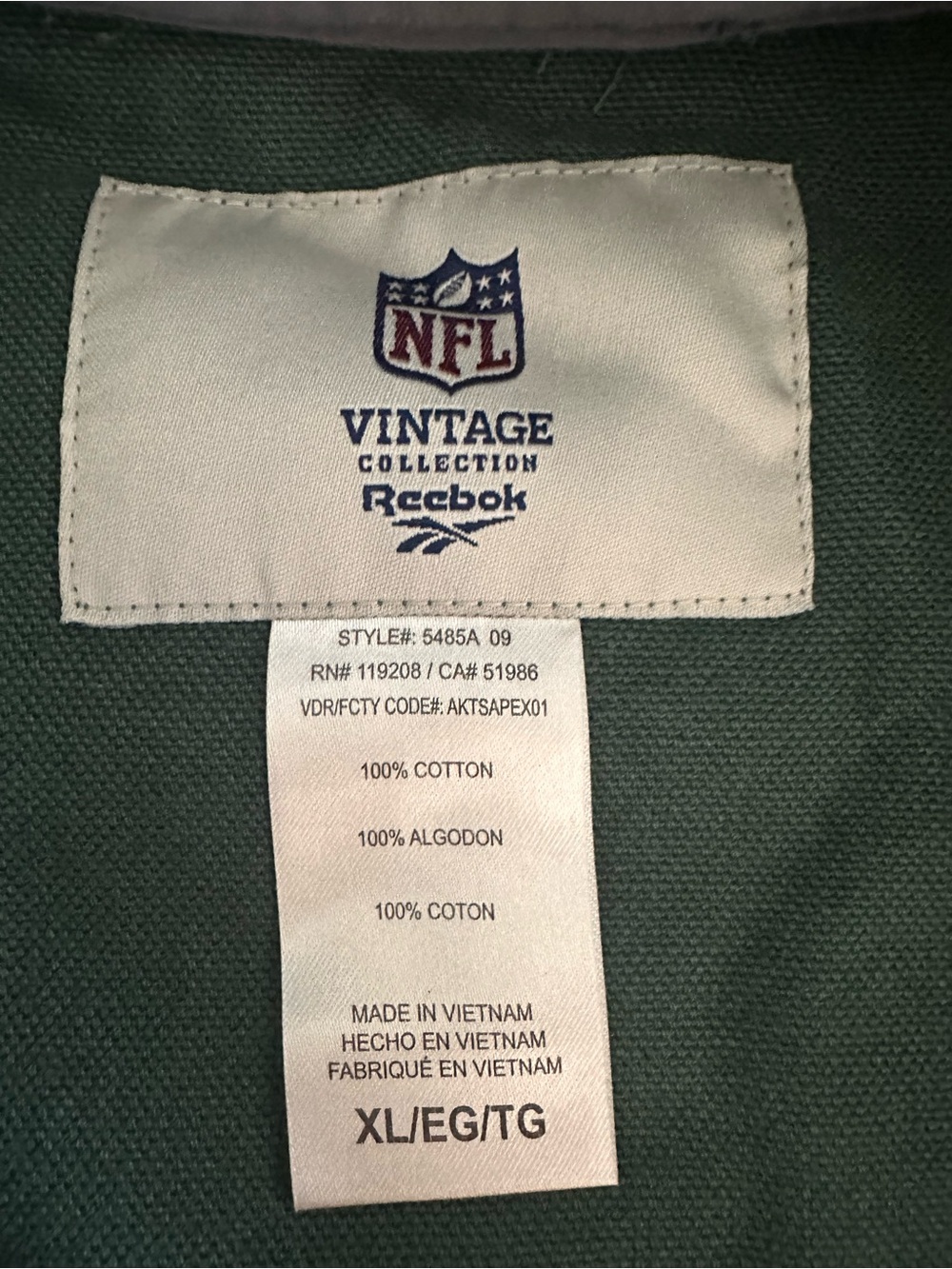 Vintage Green Bay Packers Coach Jacket NWT Canvas NFL Pro Line Throwback - Picture 3 of 4